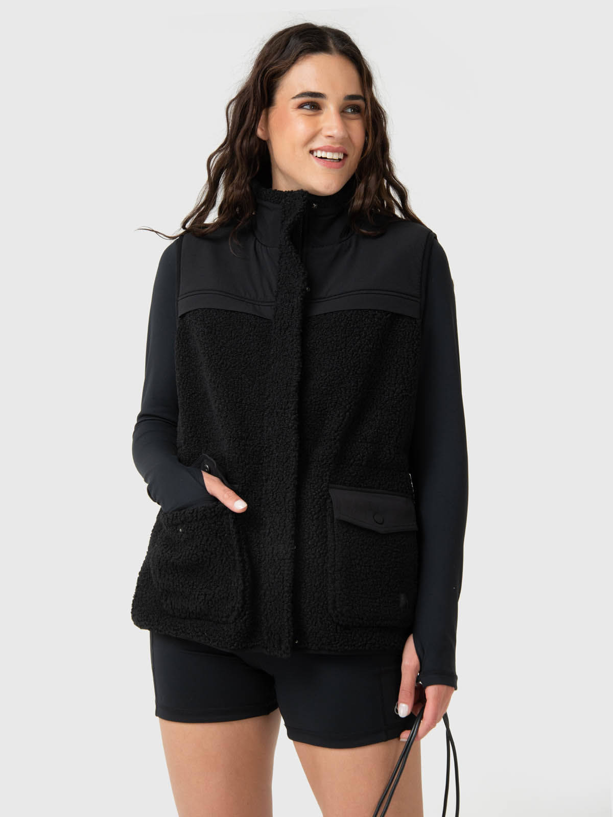 Chaleco-Para-Mujer-Sherpa-Negro-Bsoul