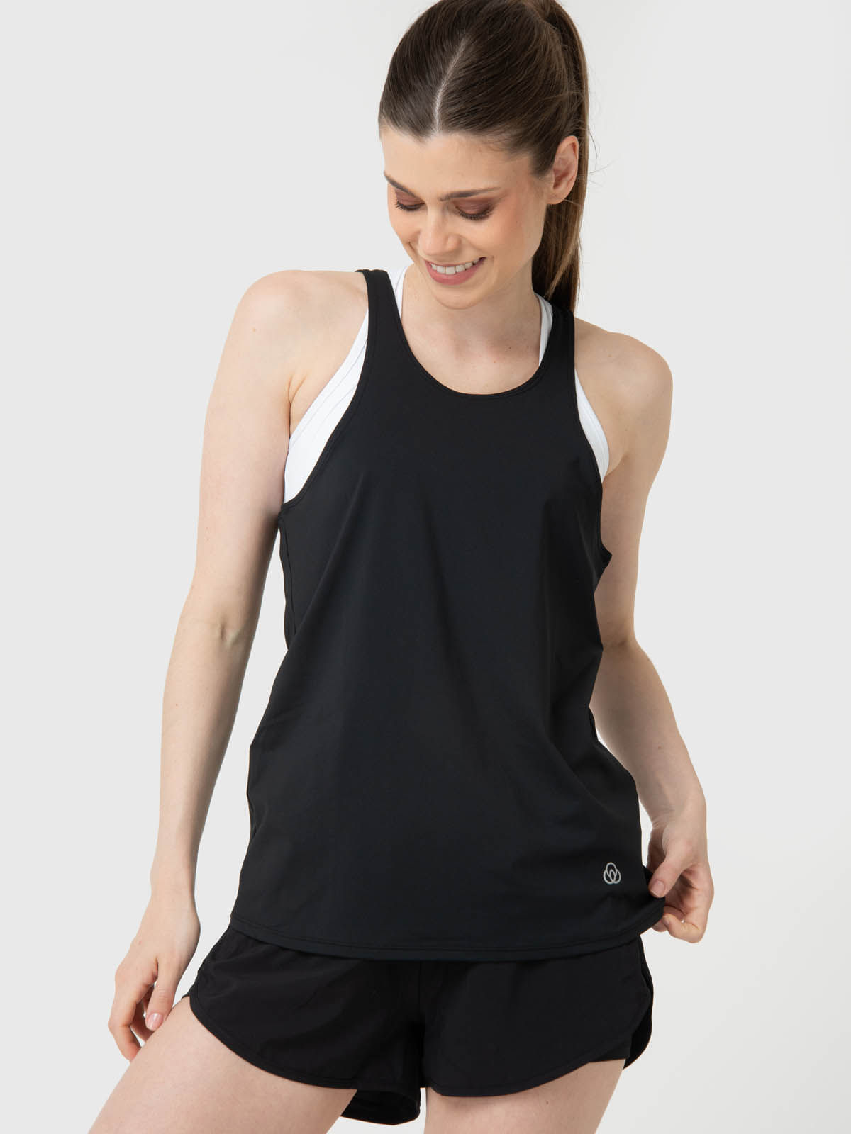 Polo-Sin-Manga-Para-Mujer-Tank-Cloe-Aloe-Negro-Bsoul