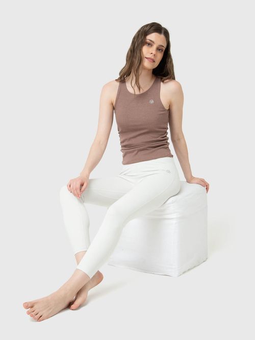 Polo Sin Manga Para Mujer Modal Tank Marrón Bsoul