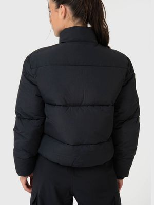 Casaca Para Mujer Puffa Negro Bsoul