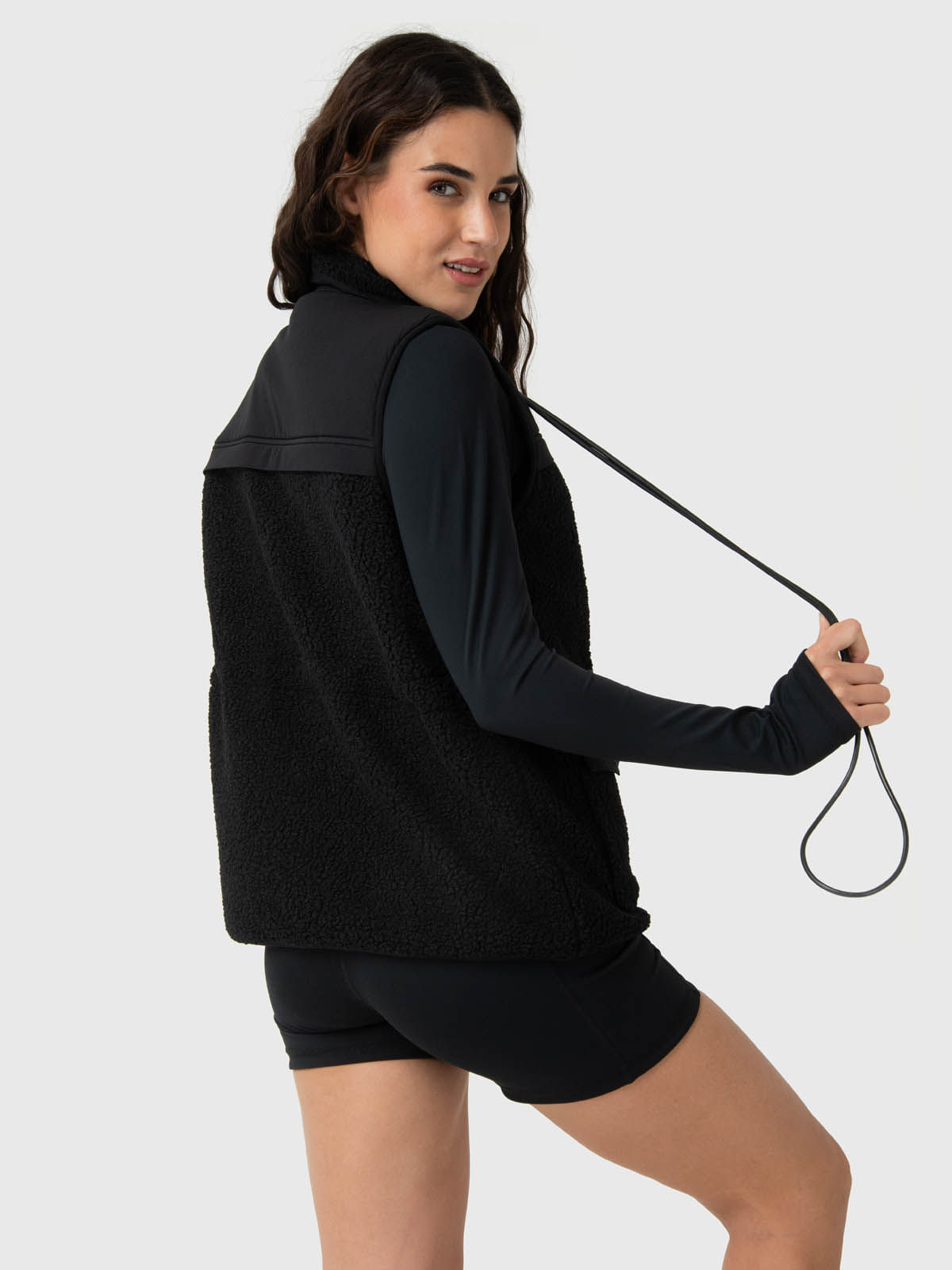 Chaleco-Para-Mujer-Sherpa-Negro-Bsoul