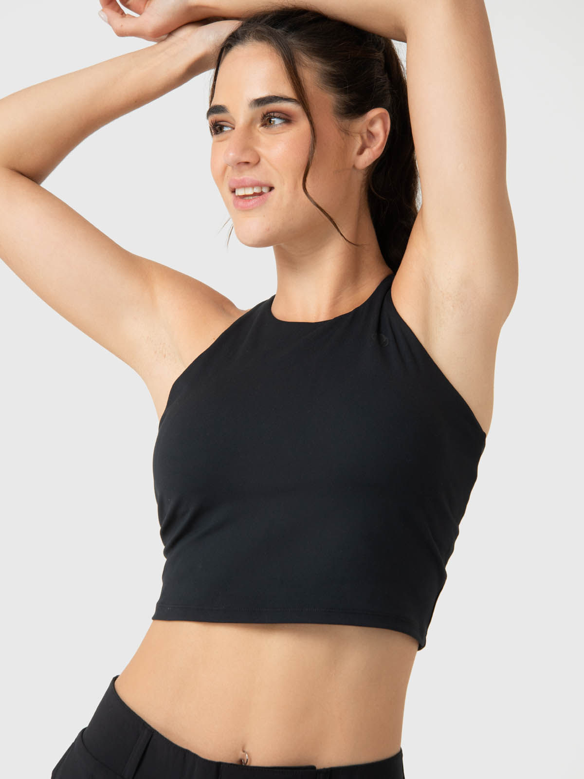 Bra-Para-Mujer-Crop-Mid-Support-Negro-Bsoul