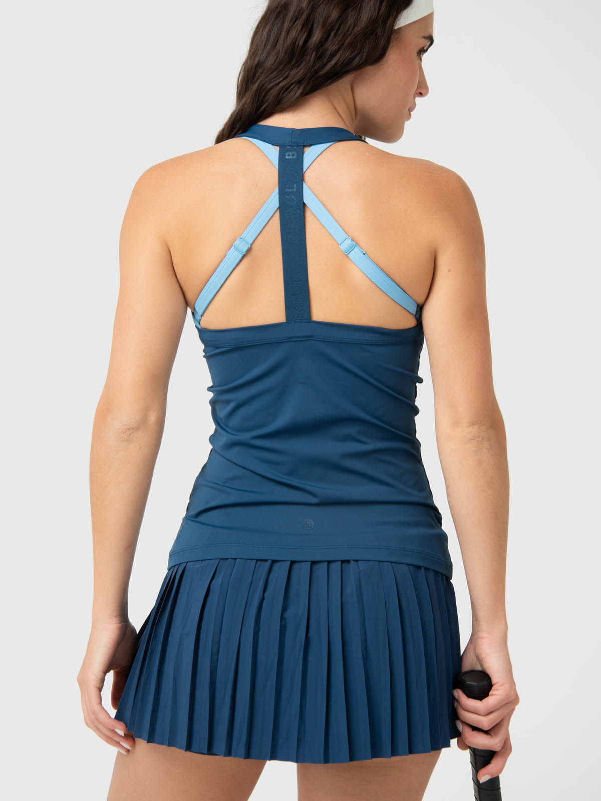 Polo-Sin-Manga-Para-Mujer-Tank-Top-Azul-Bsoul