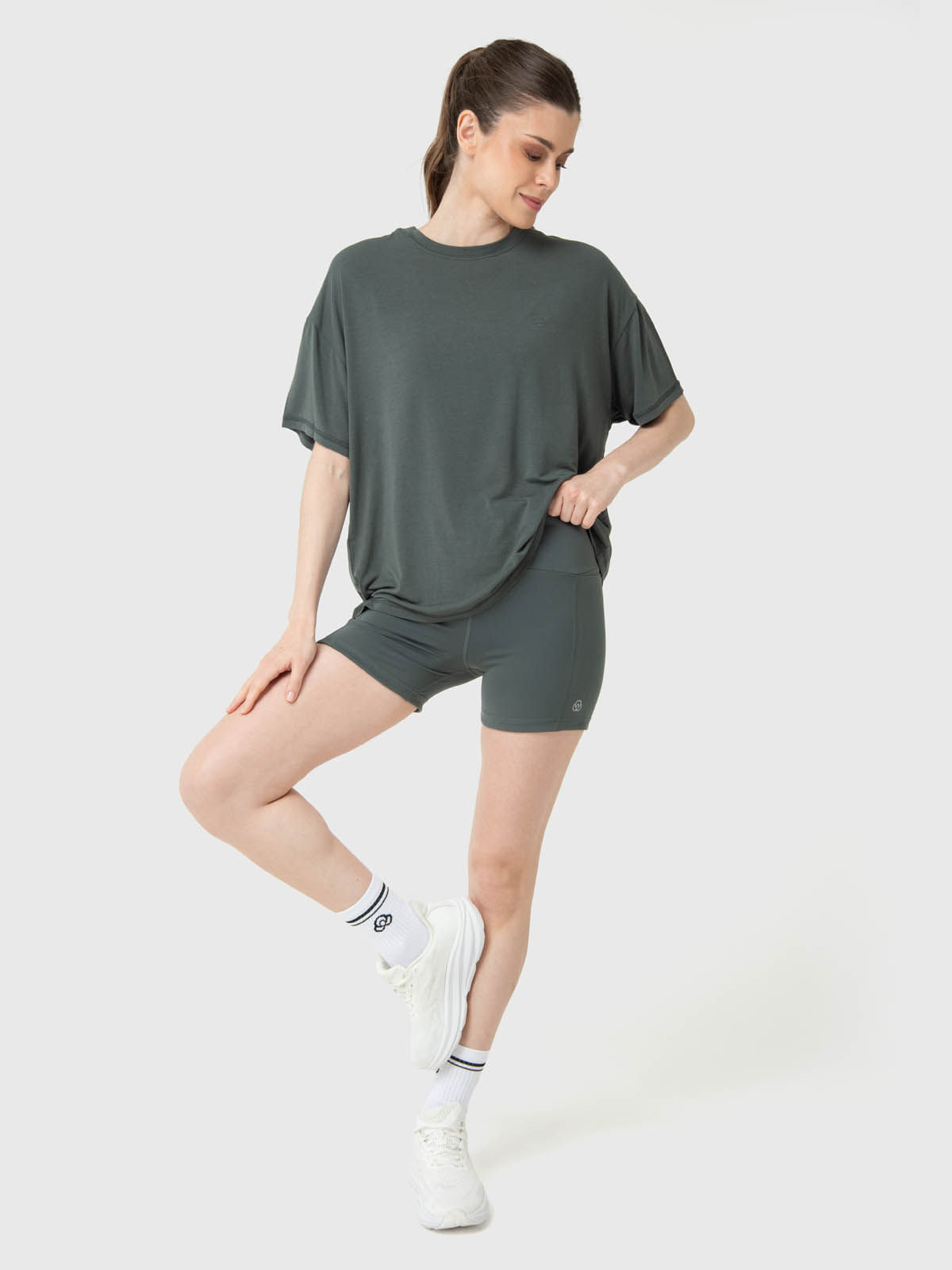Polo-Manga-Corta-Para-Mujer-T-Shirt-Anto-Aloe-Verde-Bsoul